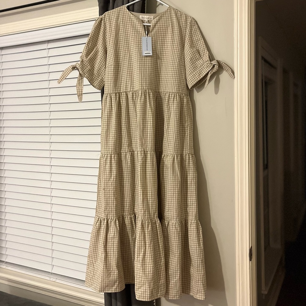 Brass & Roe Called To Surf Claire Gingham Dress